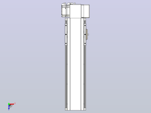 皮带直线轴半封闭可选导轨TPA-HNB-105D-90-L250-LP-Y-P20-N3俯视缩略图