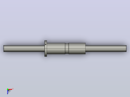DKFZD4025-4滚珠丝杆3D模型俯视缩略图