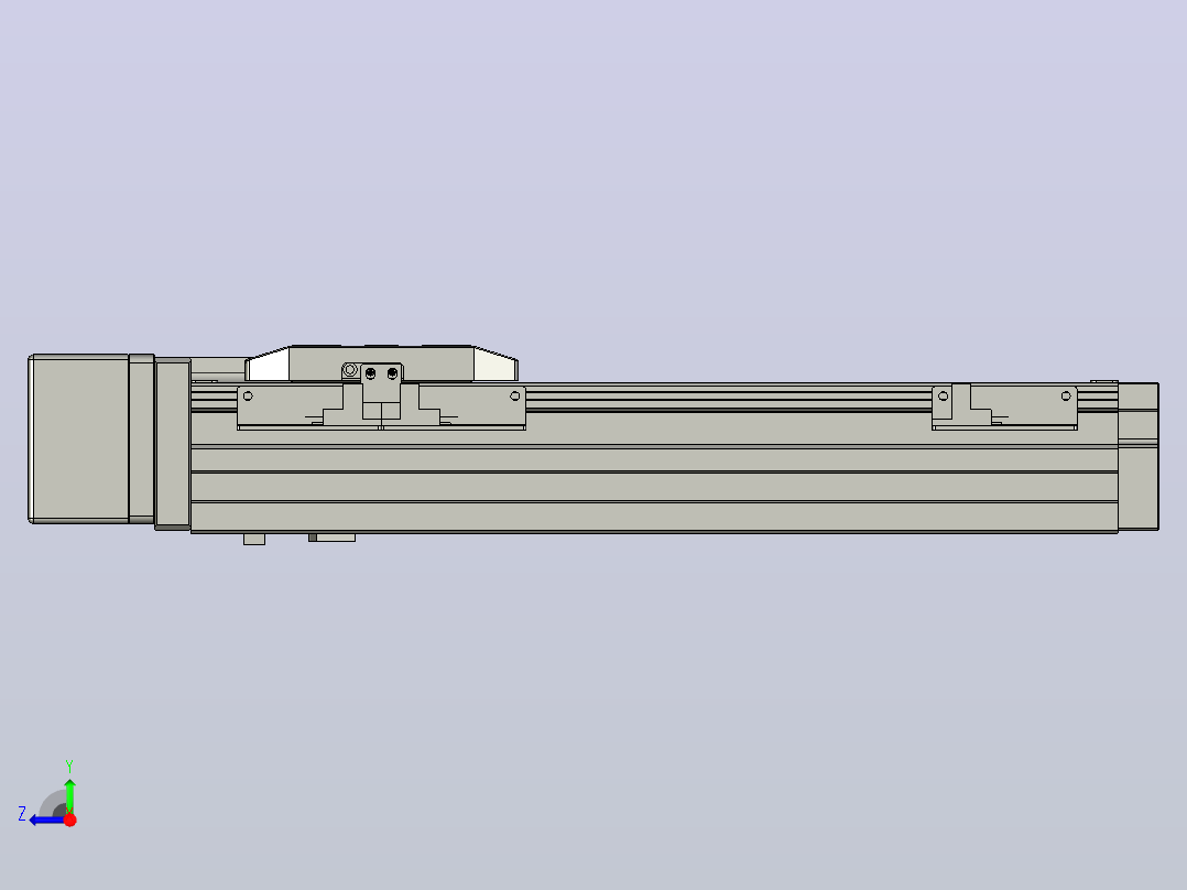 滚珠丝杠直线轴内置导轨TPA-GCR-65-1610C-L200-MR-M40-N3右视图