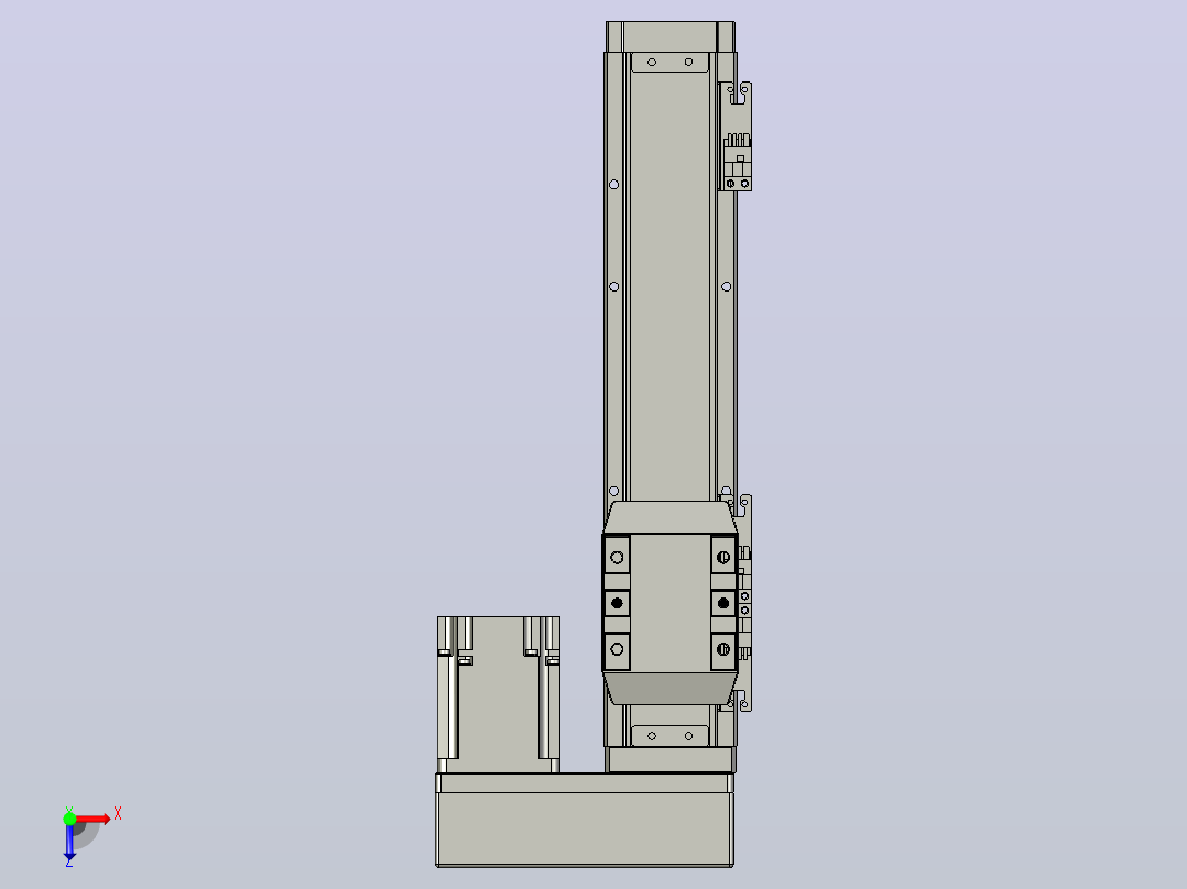 滚珠丝杠直线轴内置导轨TPA-GCR-65-1610C-L200-MR-M40-N3俯视图