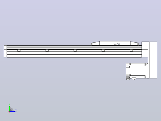 滚珠丝杠直线轴内置导轨TPA-GCR-170-2510C-L450-MP-M75-N3左视缩略图
