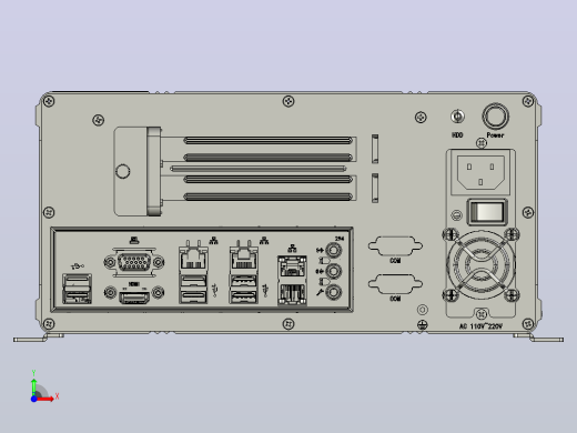 IPC-330D-横放 工控机 IPC300D series前视缩略图