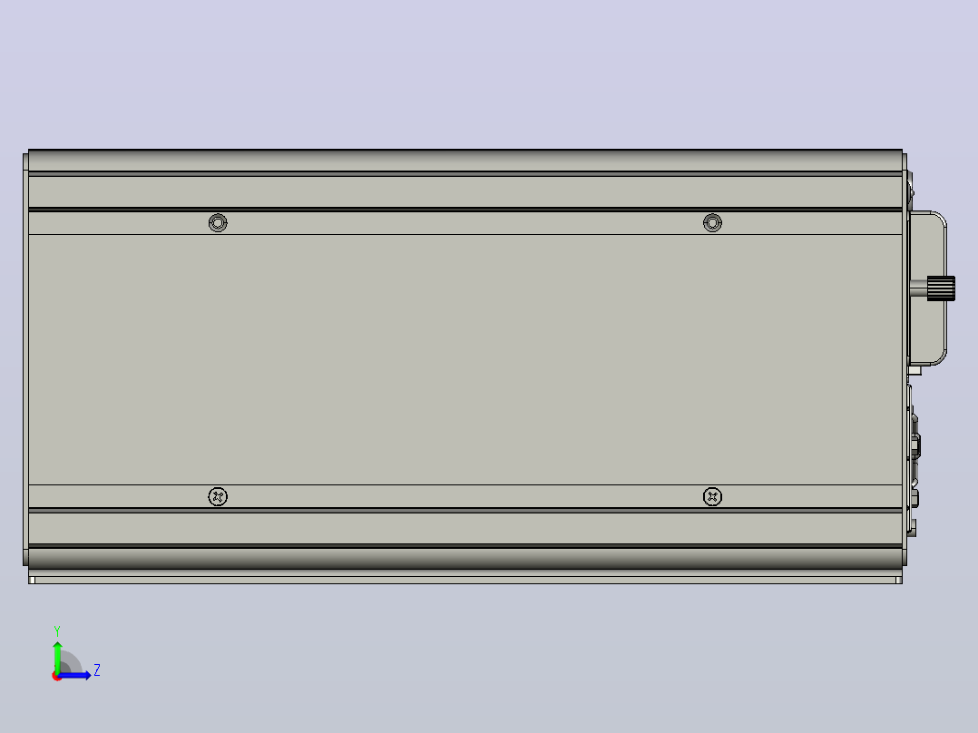 IPC-330D-横放 工控机 IPC300D series左视图