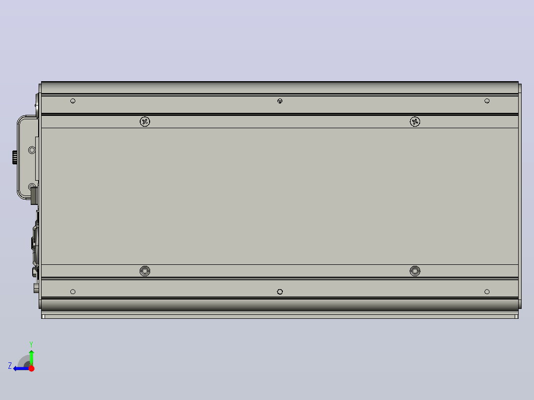 IPC-330D-横放 工控机 IPC300D series右视图