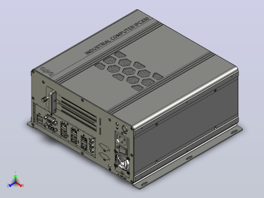 IPC-330D-横放 工控机 IPC300D series正等轴测缩略图
