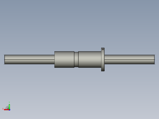 DKFZD4016-5滚珠丝杆3D模型后视缩略图