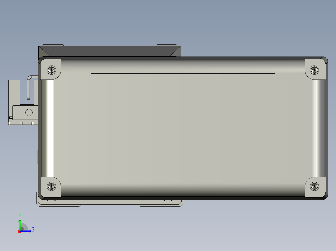 TH5-L800-B5-BL轨道内嵌式模组滑台左视图