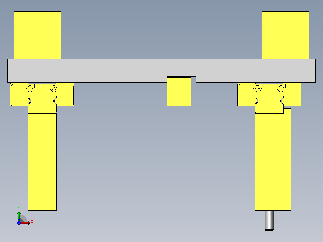 倍速倍行程机构前视图