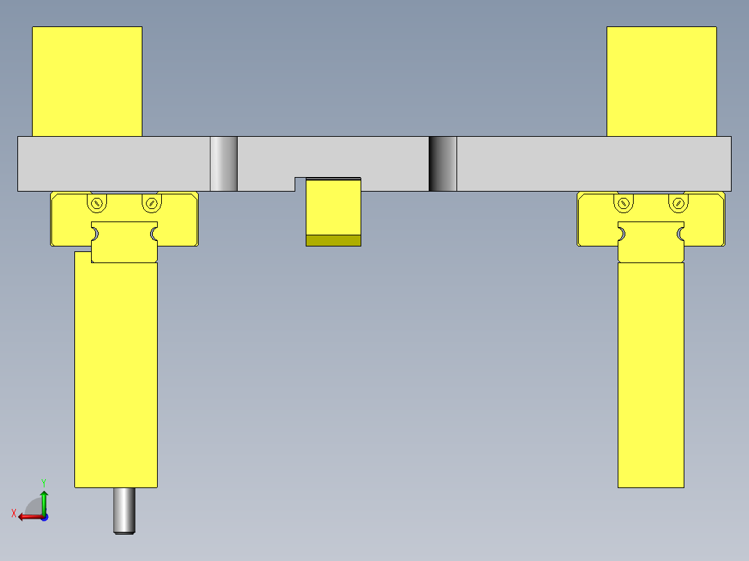 倍速倍行程机构后视图