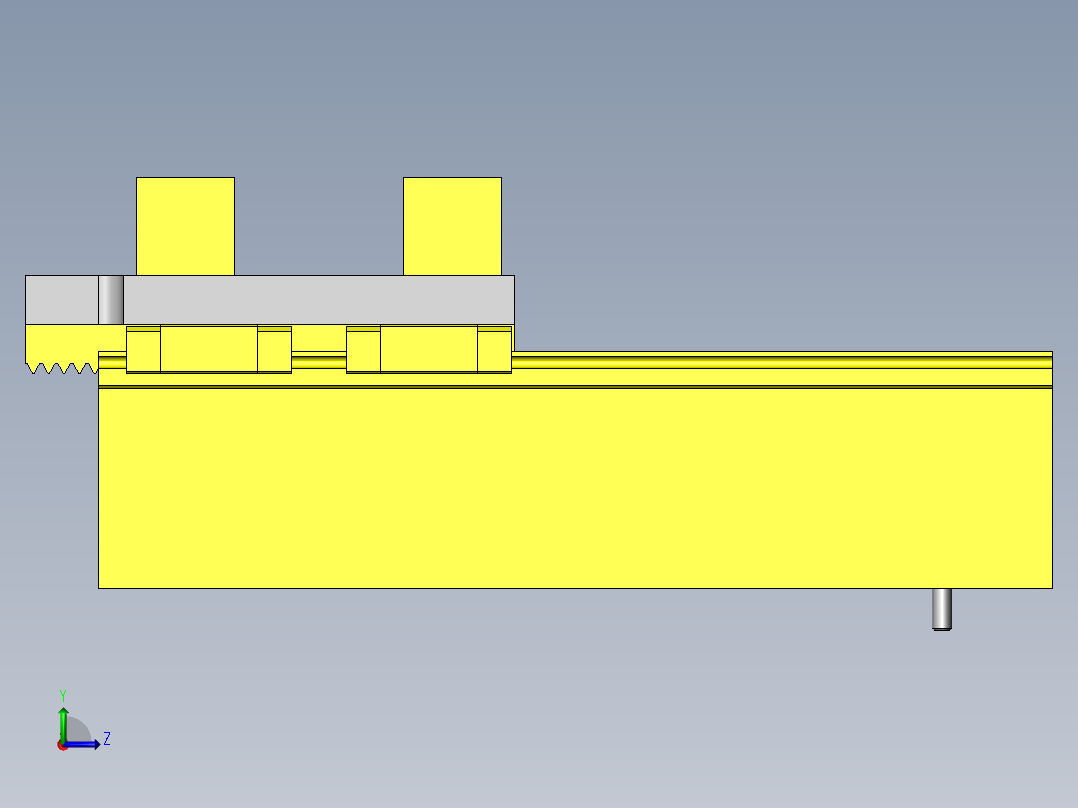 倍速倍行程机构左视图