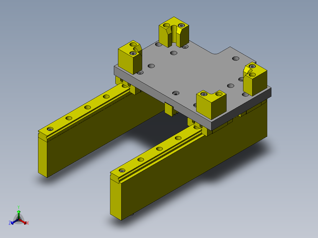 倍速倍行程机构正等轴测图