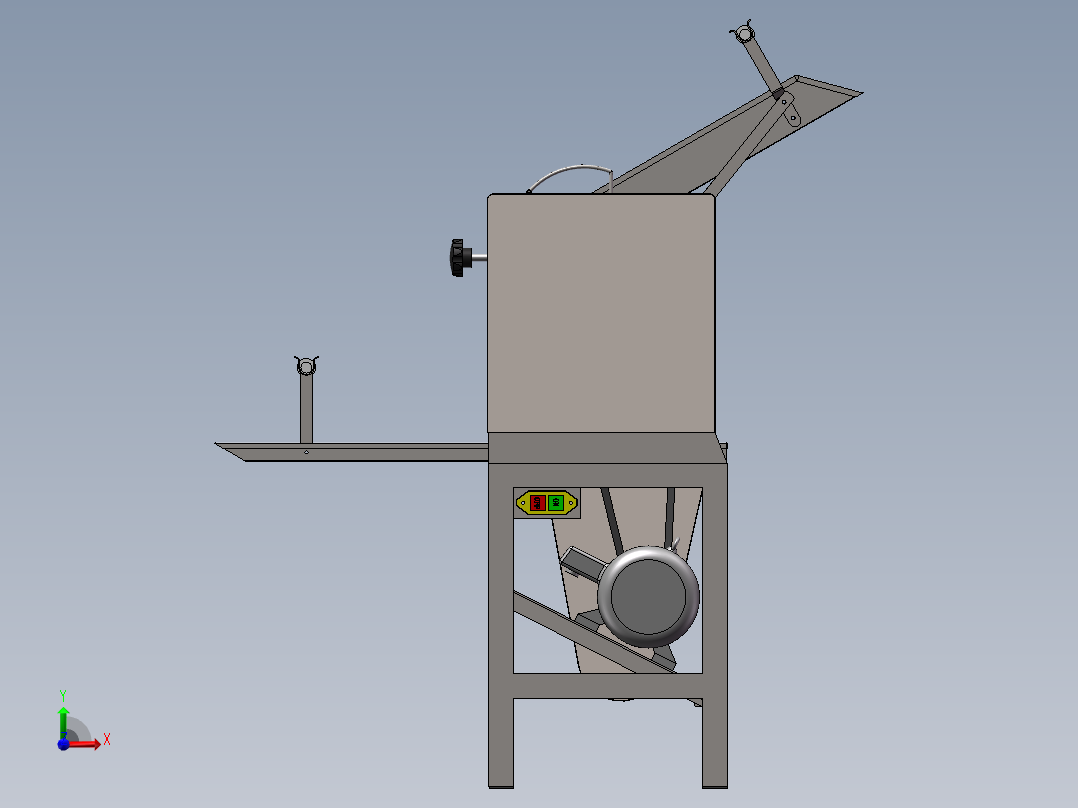 面条机全自动挂面机sw16可编辑前视图