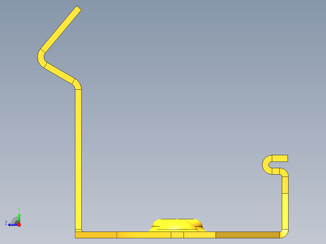合叶3D模型右视图
