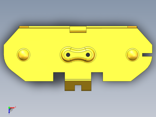 合叶3D模型俯视缩略图