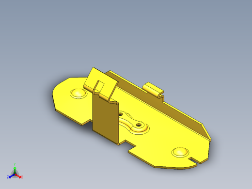 合叶3D模型正等轴测缩略图