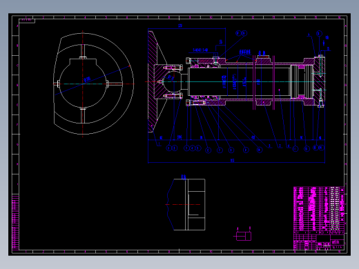 液压缸图纸全套
