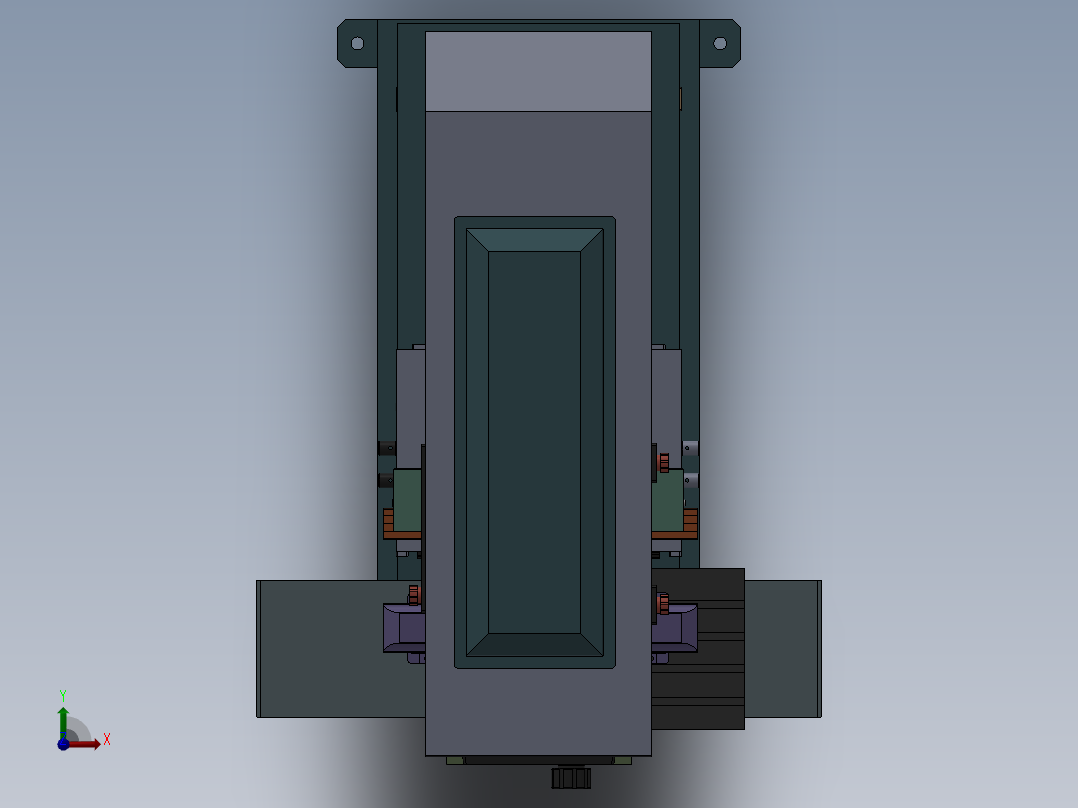 G617 三色穿梭移印机sw前视图