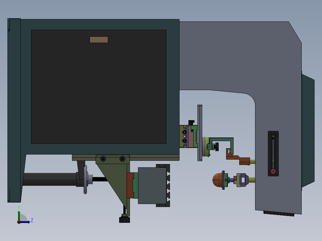 G617 三色穿梭移印机sw左视图