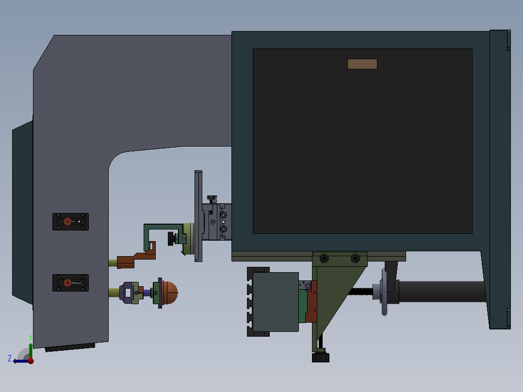 G617 三色穿梭移印机sw右视图