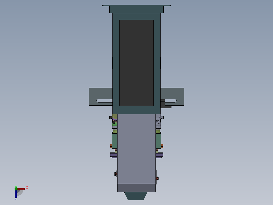 G617 三色穿梭移印机sw俯视图