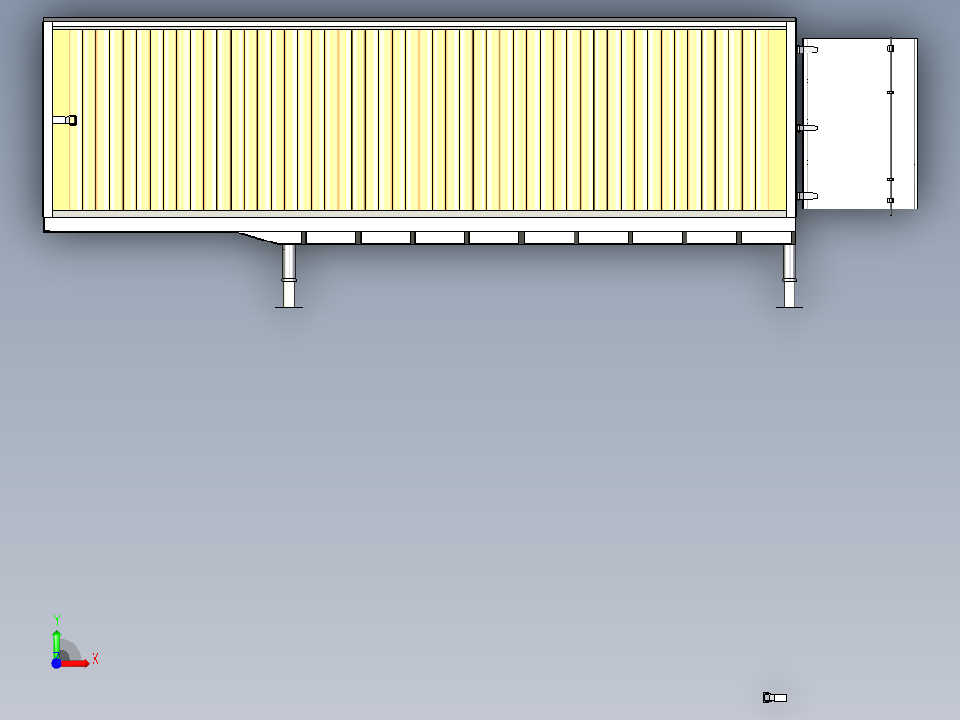 C8_带液压支腿集装箱前视图
