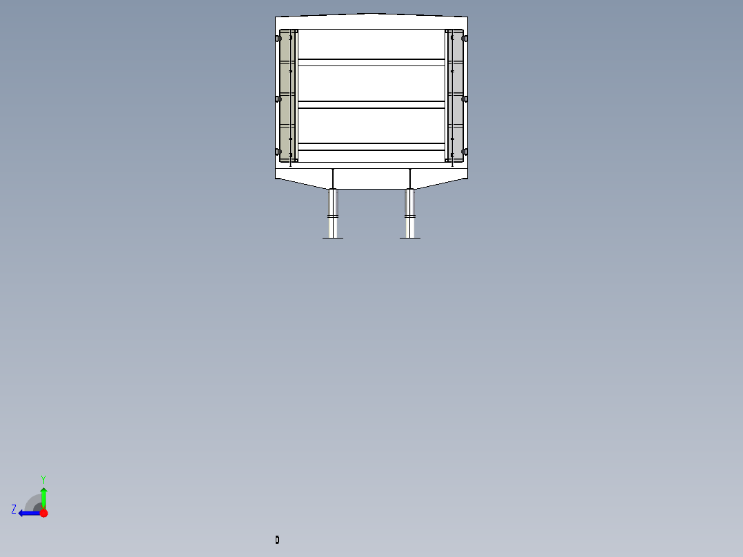 C8_带液压支腿集装箱右视图