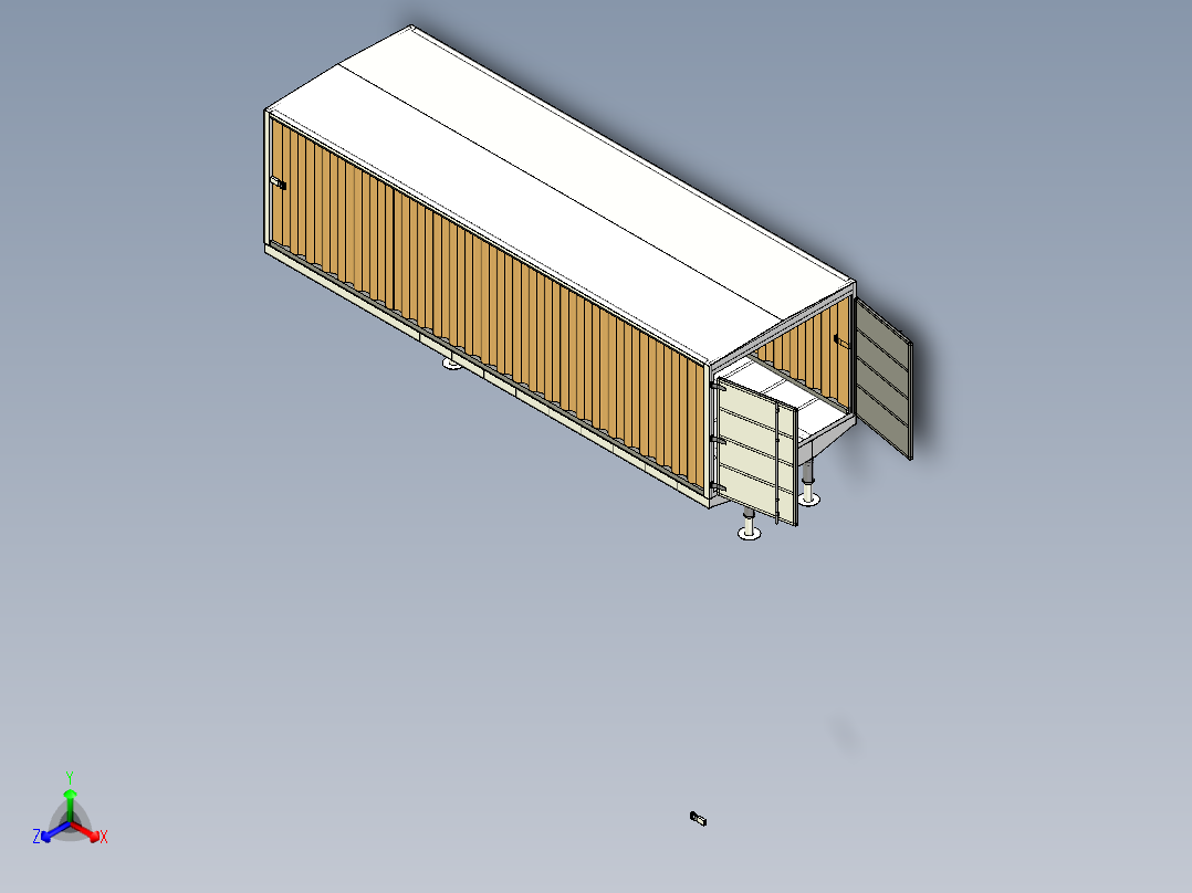 C8_带液压支腿集装箱正等轴测图