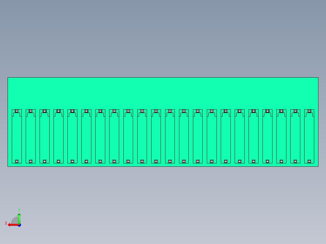 DEGSON 15EDG 系列 3.5mm 插拔式接线端子 FullPack-15EDGRT-3.5-44P-14-00AH后视图