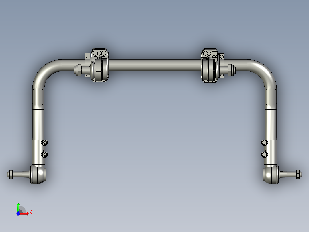平衡稳定（扭力）汽车前视图