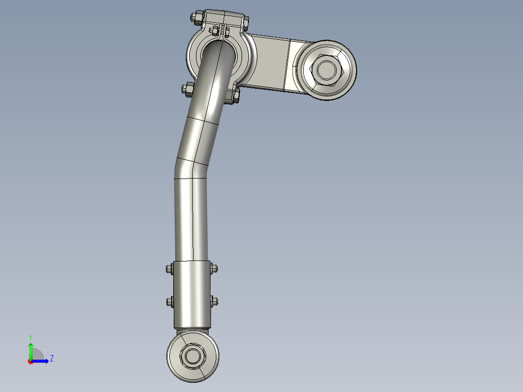 平衡稳定（扭力）汽车左视图