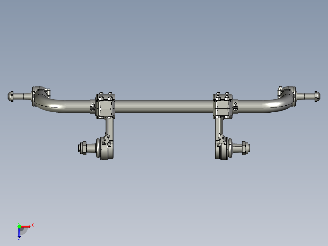 平衡稳定（扭力）汽车俯视图