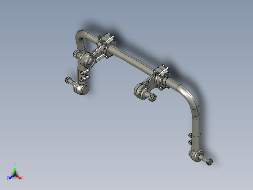 平衡稳定（扭力）汽车正等轴测缩略图