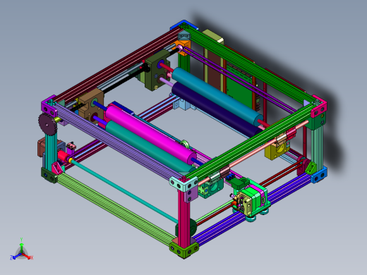 无支撑不限尺寸流水线式传送带3d打印机