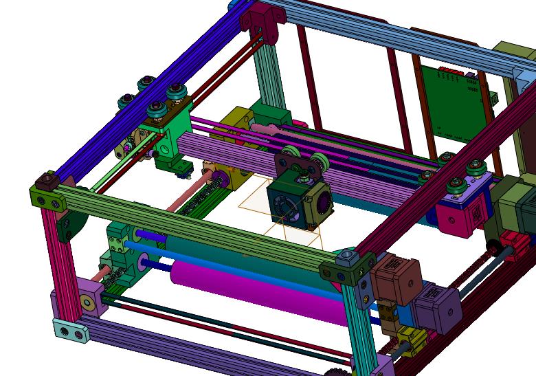 无支撑不限尺寸流水线式传送带3d打印机
