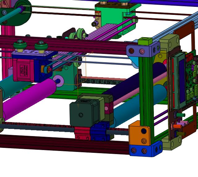 无支撑不限尺寸流水线式传送带3d打印机