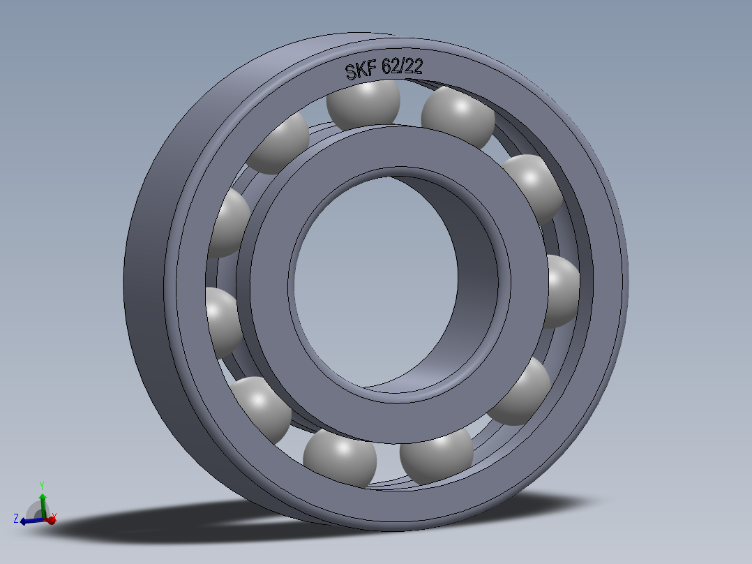 滚珠轴承-SKF BALL BEARING 62-22 22x50x14