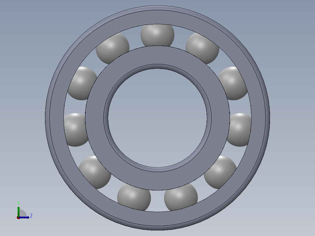 滚珠轴承-SKF BALL BEARING 62-22 22x50x14左视图