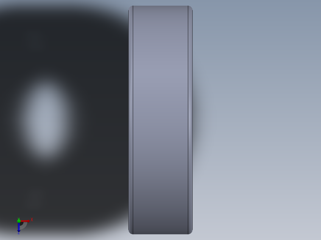 滚珠轴承-SKF BALL BEARING 62-22 22x50x14俯视图