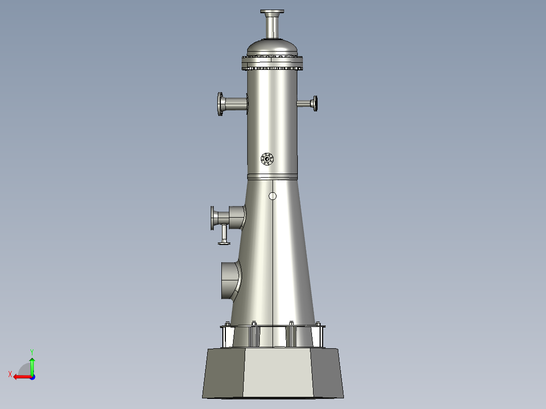 蒸汽分离容器后视图