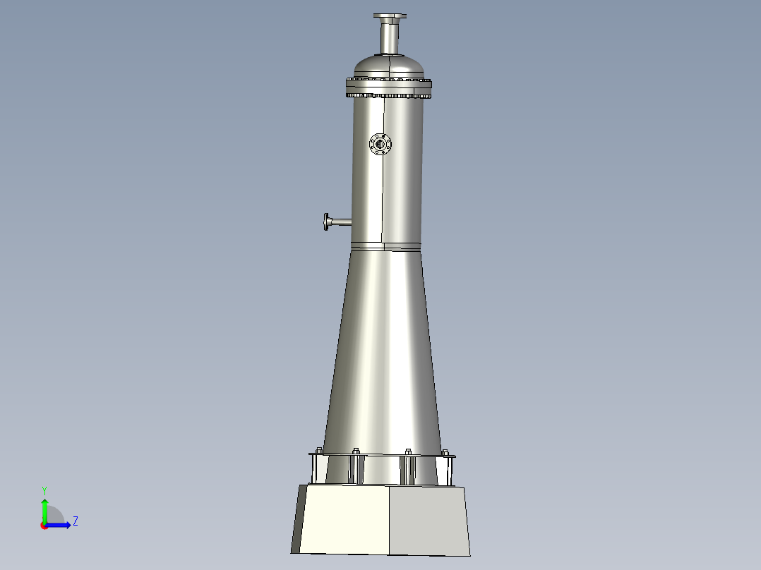 蒸汽分离容器左视图