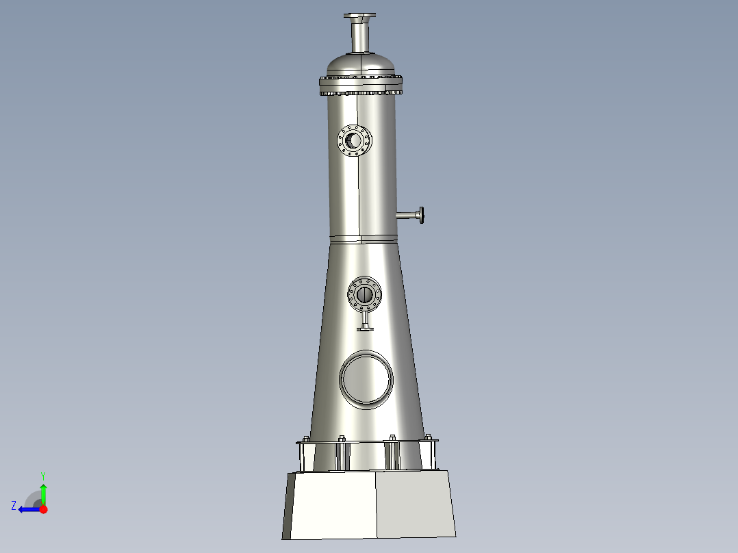 蒸汽分离容器右视图