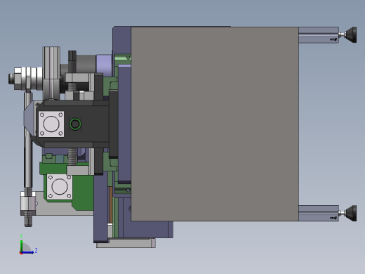 空间折弯机设计左视缩略图