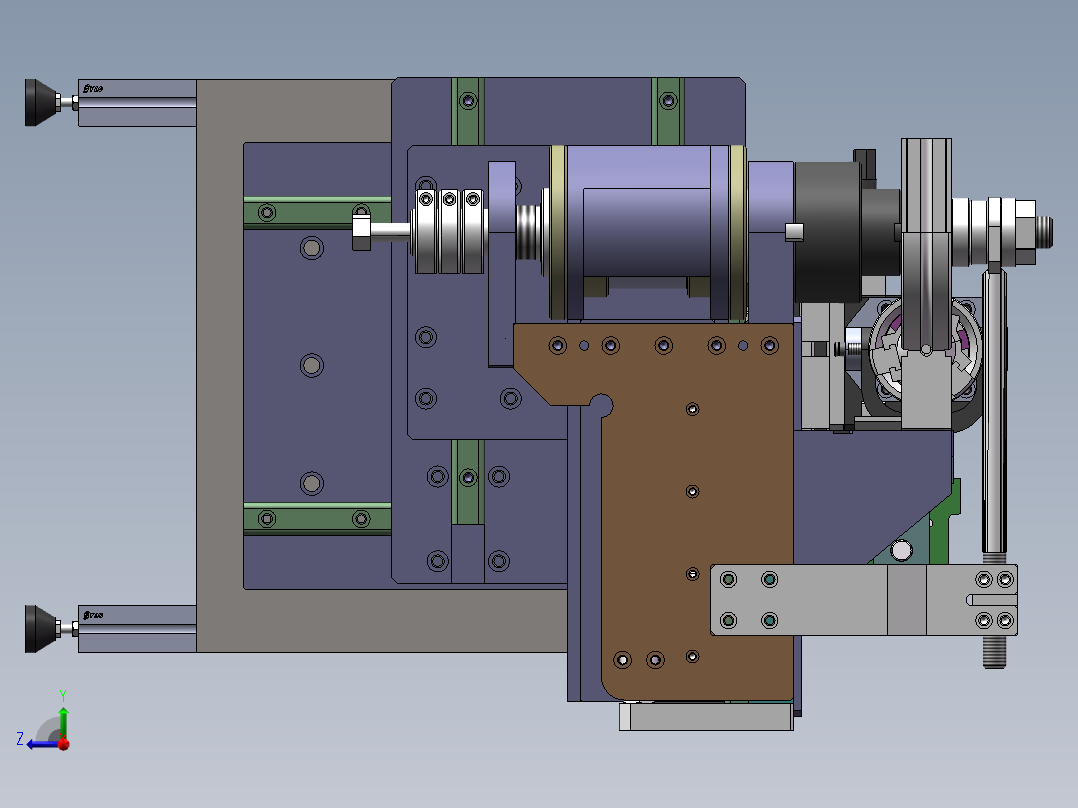 空间折弯机设计右视图