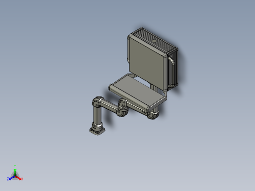悬臂控制操控箱键盘支架-J4-旋转底座+转角-中间连接器-转角-箱体连接器-200-200-250-300