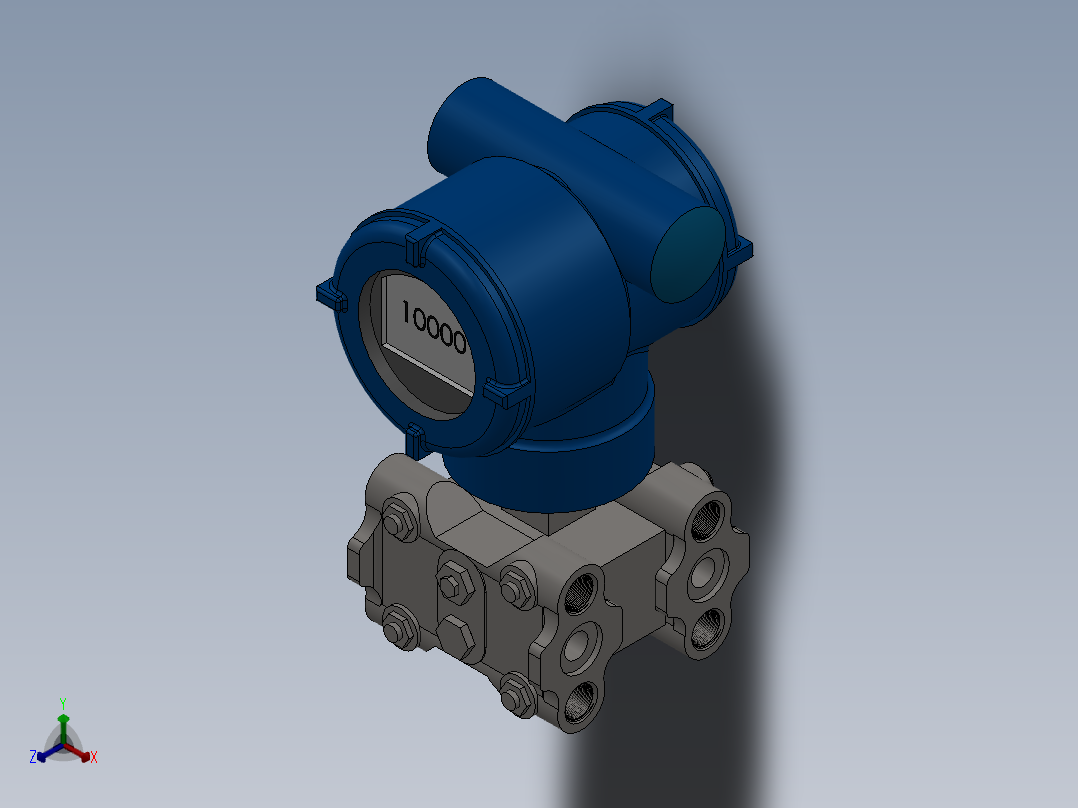 EJX压力变送器[EJX]-0928-1(1)正等轴测图