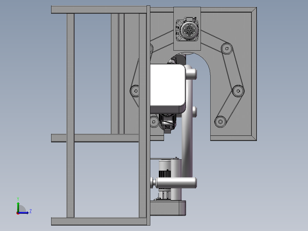 电缆打包机三维图790505==150左视图