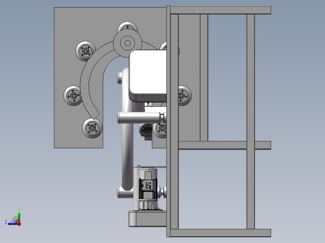 电缆打包机三维图790505==150右视图