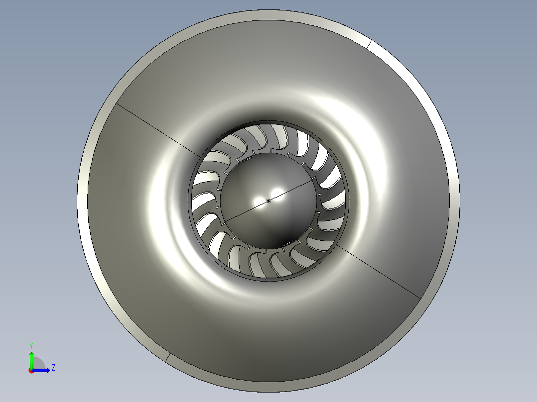 微型离心燃气轮机左视图