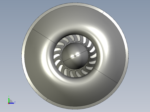 微型离心燃气轮机左视缩略图