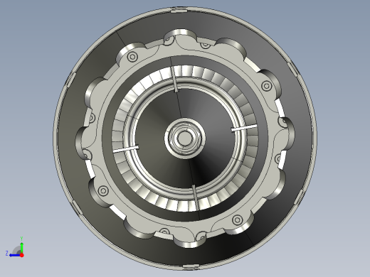 微型离心燃气轮机右视缩略图